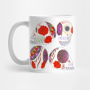 catrina floral skull ecopop Mug